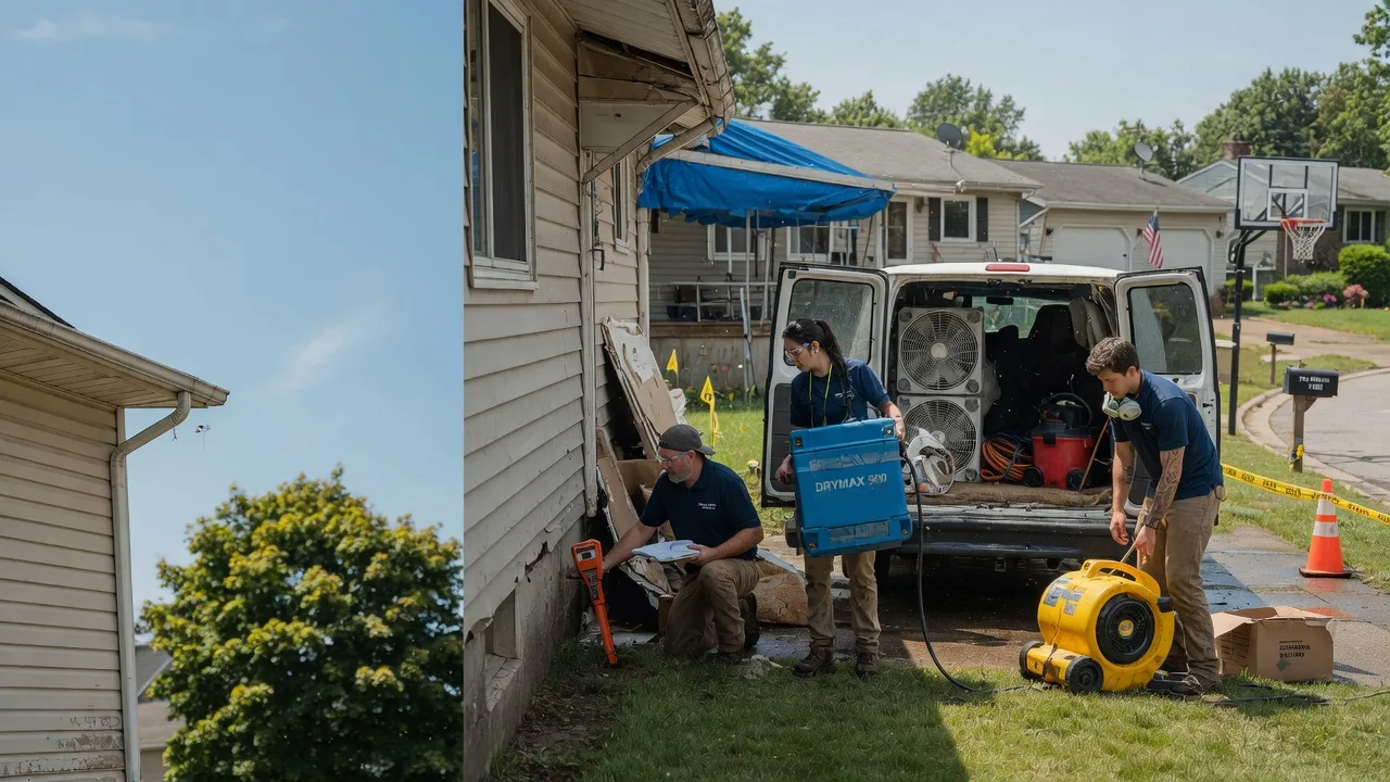 Ceiling Leak Cleanup in Kingsley, PA near me